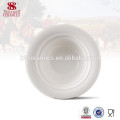 Utensílios de mesa ocidentais cerâmica branca grande grande tigelas de sopa, tigela de macarrão